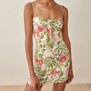 Reformation Helm Dress Tropical Flowers